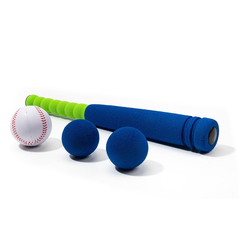 CELEMOON Soft Kids Foam Baseball Bat Toy Set with 3 Balls, 16.5 Inch [Mini Size] for Toddlers Age 3 Years Old Indoor Outdoor Sport T Ball Bat Playing Game, Blue - Image 3